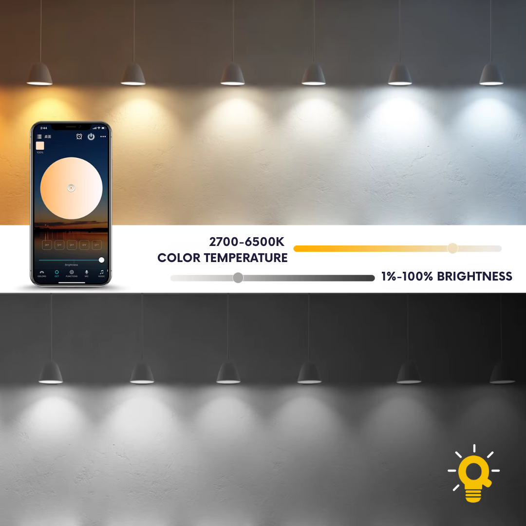 QuantiLED Smart RGB + CCT Light Bulbs 10W